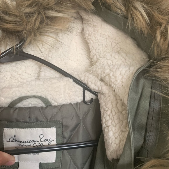 AMERICAN RAG Green Utility Military Style Parka - Picture 9 of 10